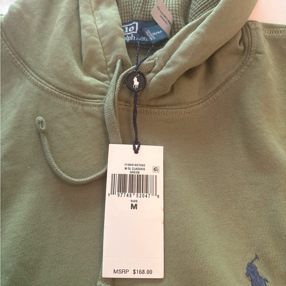 Ralph Lauren Olive Hoodie with Iconic Logo - Picture 3 of 4